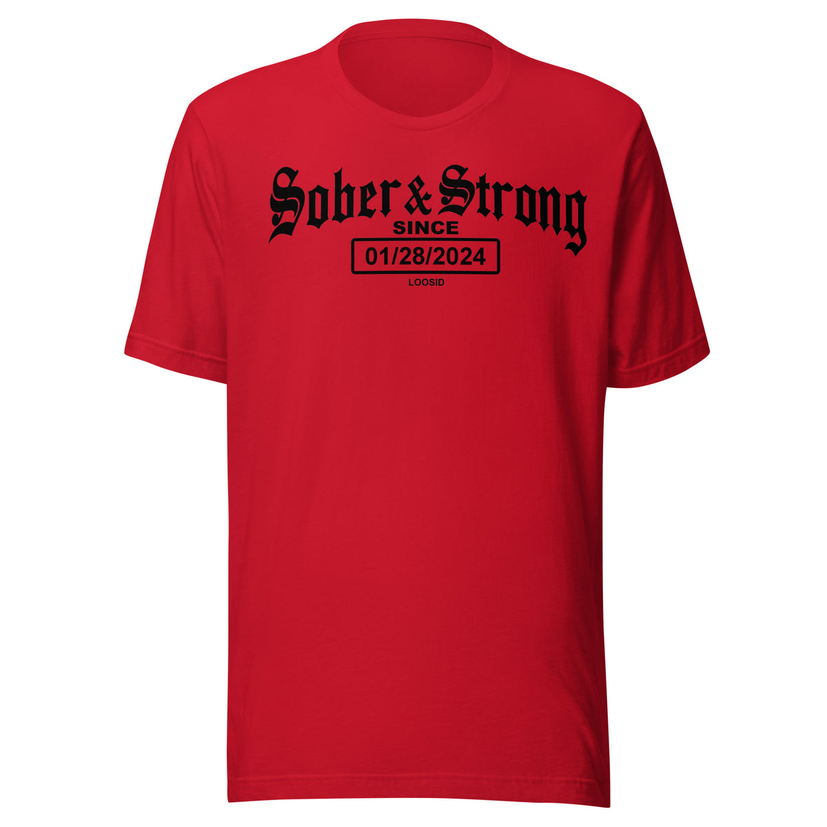 Comfortable cotton Sober T Shirt celebrating sobriety journeys