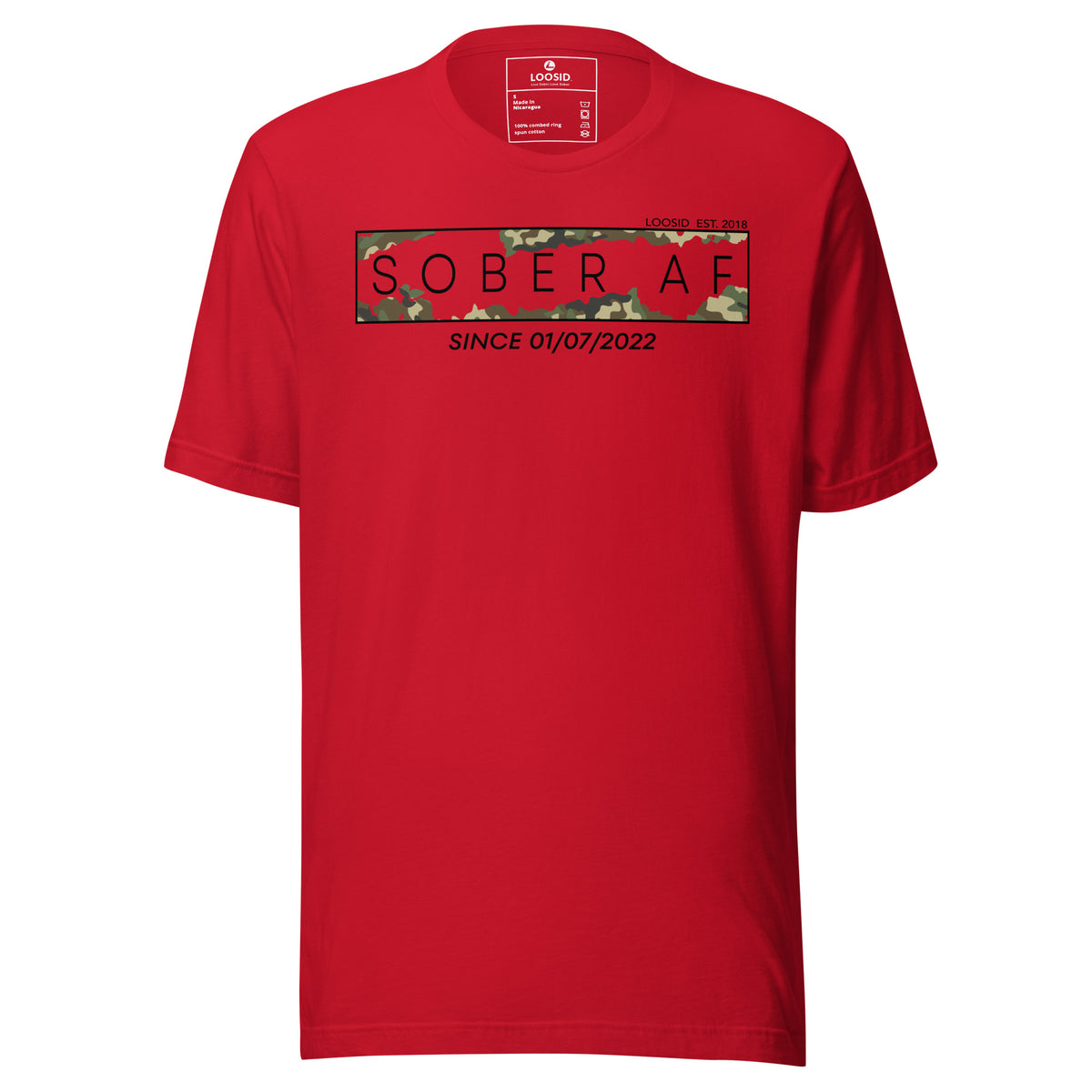 Unique Sober T Shirt designed as a recovery celebration gift