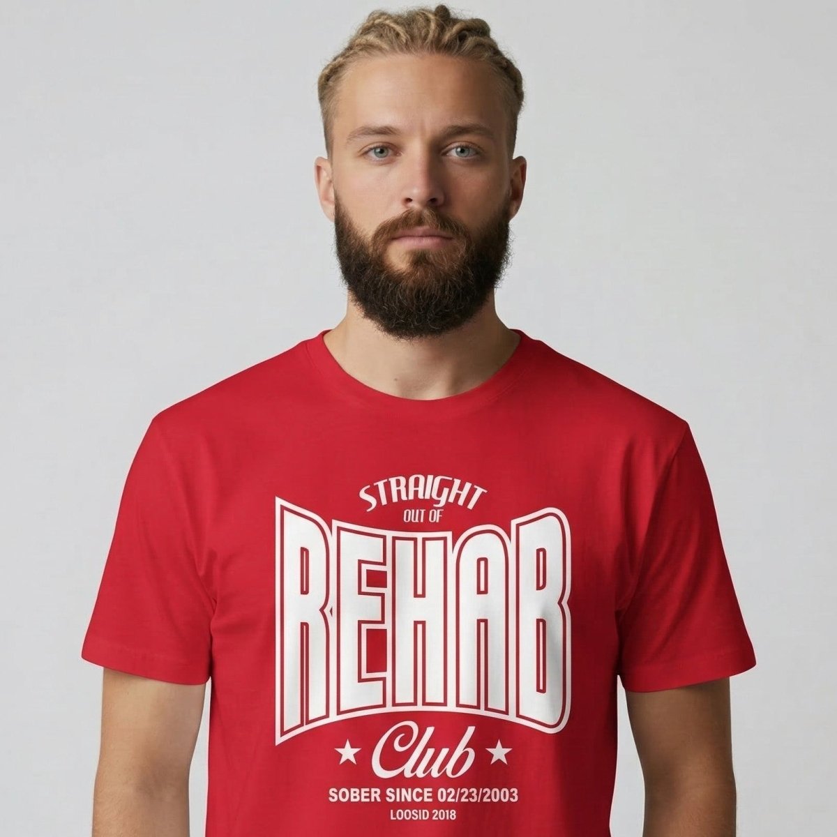 Rehab Sober T Shirt fit detail (view 9)
