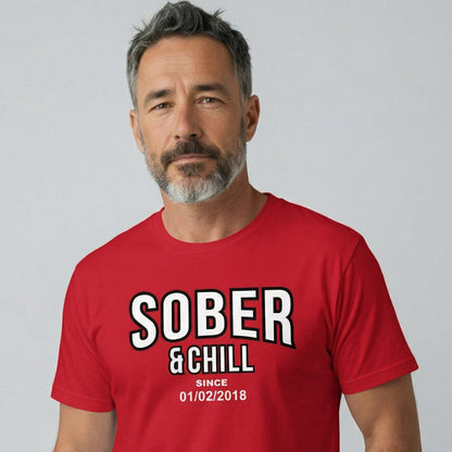 Sober and Chill Sober T Shirt featuring the design (view 21)