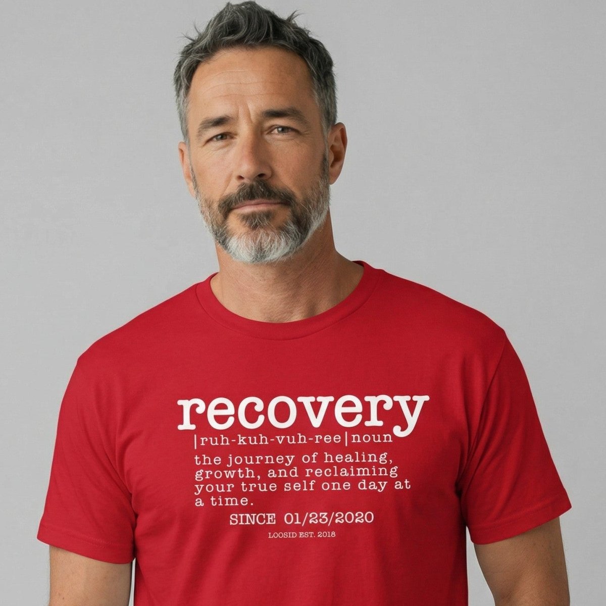 Recovery definition men Sober T Shirt fit detail (view 9)