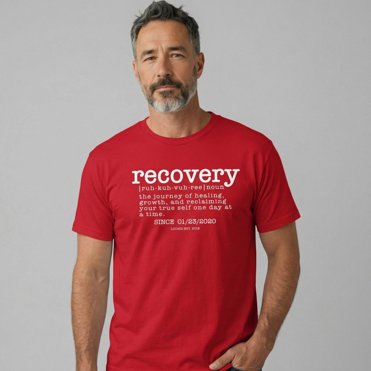Recovery definition men Sober T Shirt product photo (view 10)