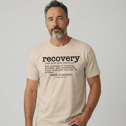 Recovery definition men Sober T Shirt close-up view (view 22)
