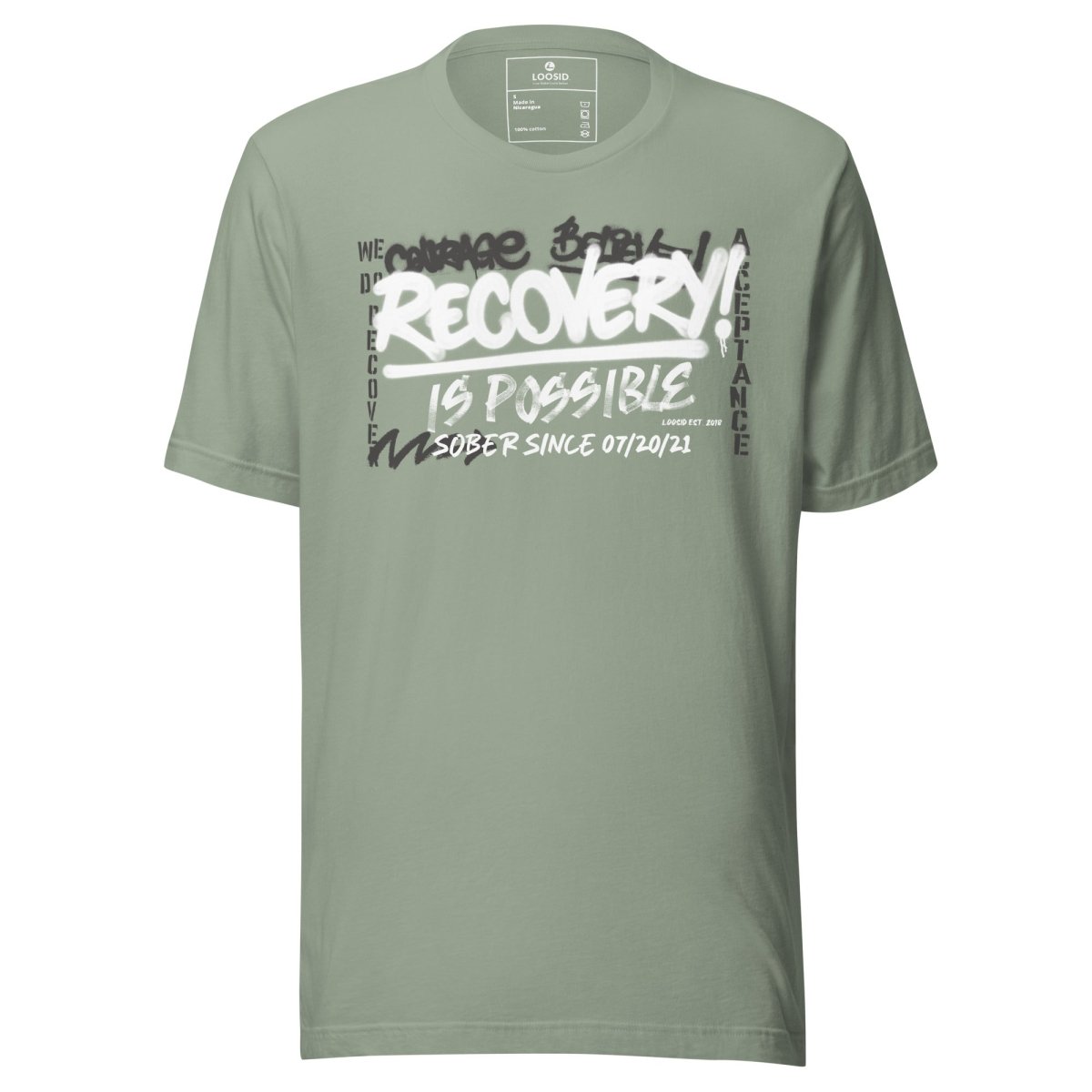 Recovery Is Possible Sober T Shirt graphic detail (view 14)