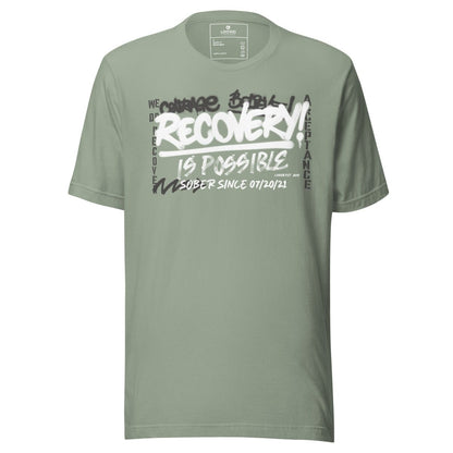 Recovery Is Possible Sober T Shirt graphic detail (view 14)