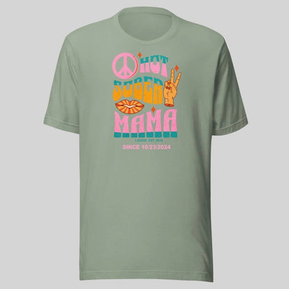 Hot Sober Mama Sober T Shirt close-up view (view 12)