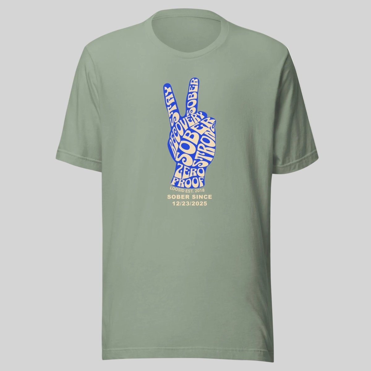 Peace & Sober Sober T Shirt fit detail (view 9)