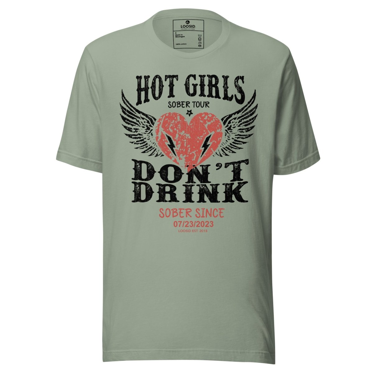 Hot Girls Sober T Shirt side view (view 26)