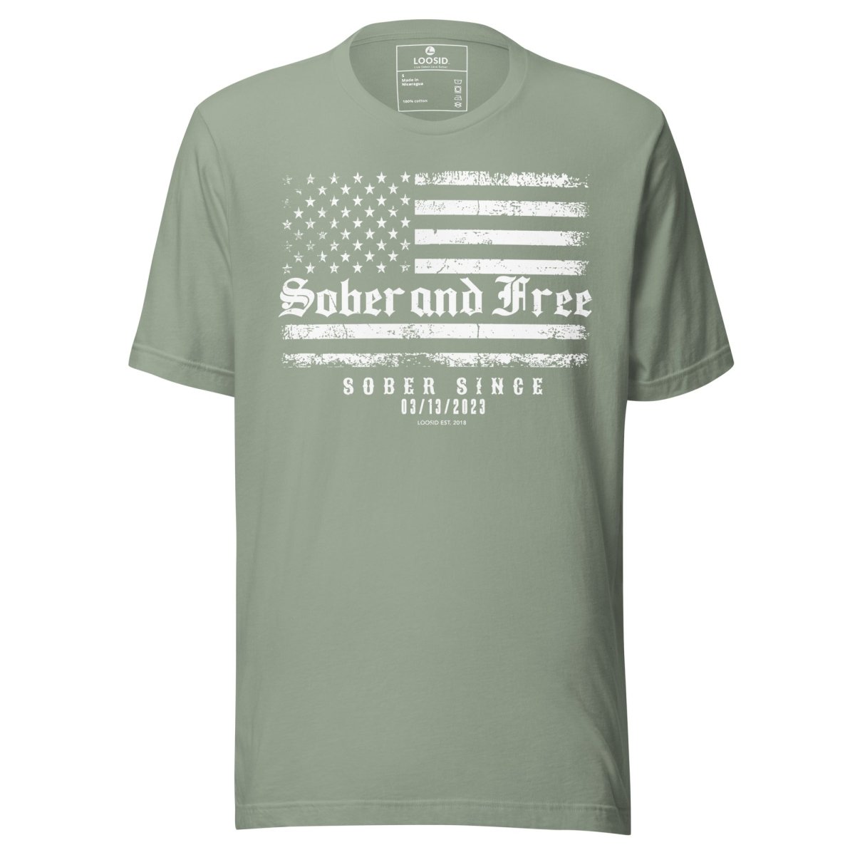 Sober and Free Sober T Shirt graphic detail (view 24)