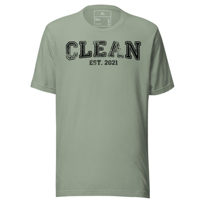 Clean EST. Sober T Shirt featuring the design (view 11)