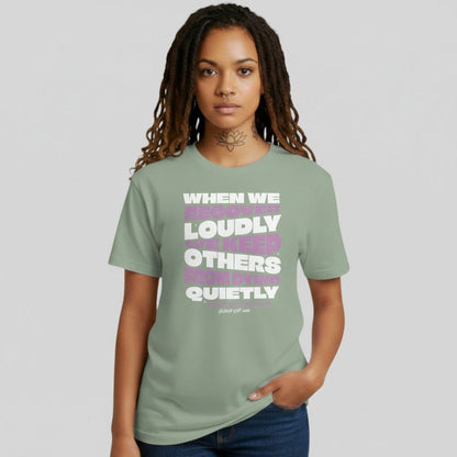 When we recover Loudly Sober T Shirt close-up view (view 22)