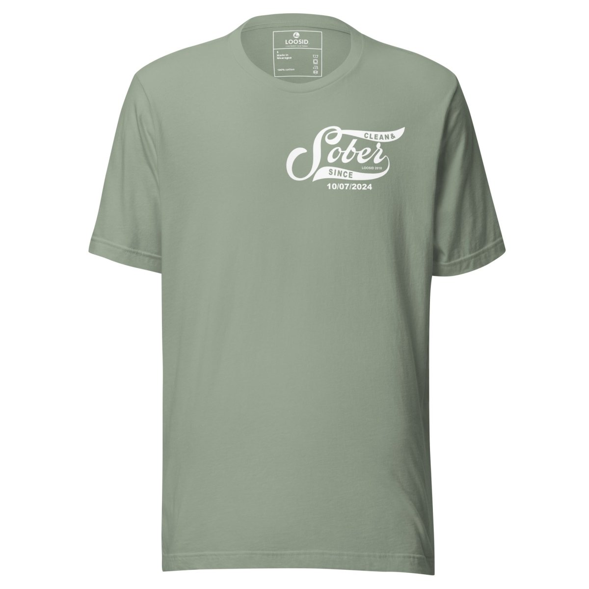 Sober Since Sober T Shirt side view (view 16)