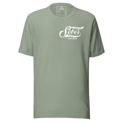 Sober Since Sober T Shirt side view (view 16)