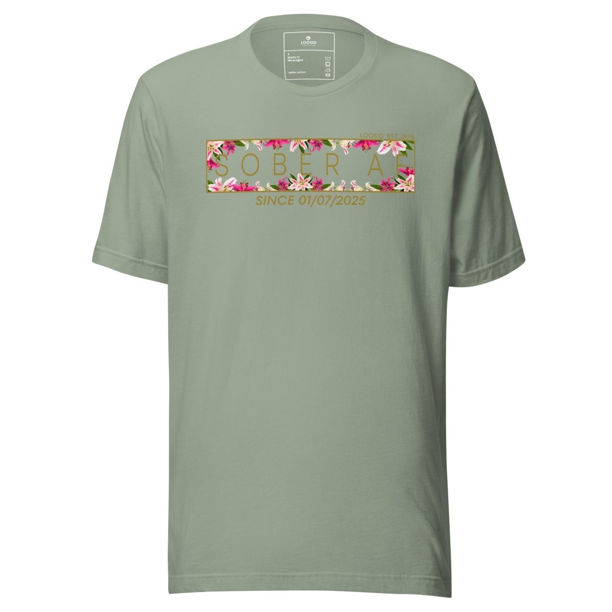 Sober AF Sober T Shirt packaging detail (view 18)