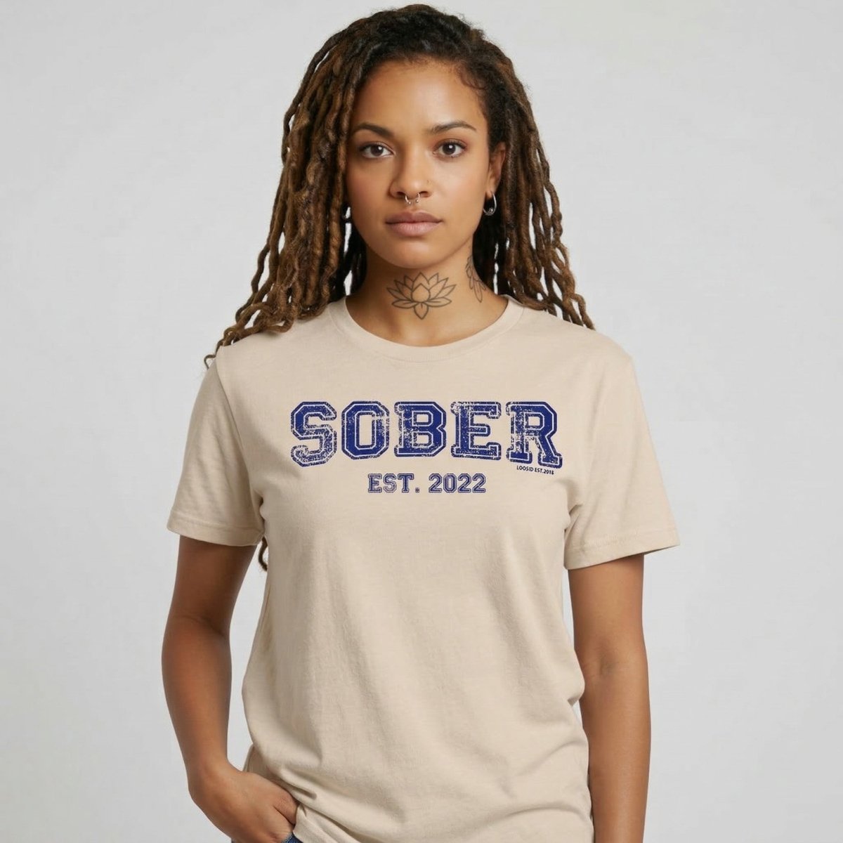 Sober Women's Recovery Is Possible Sober T Shirt fit detail (view 19)