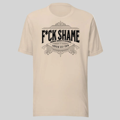 F*ck Shame Sober T Shirt lifestyle view (view 15)