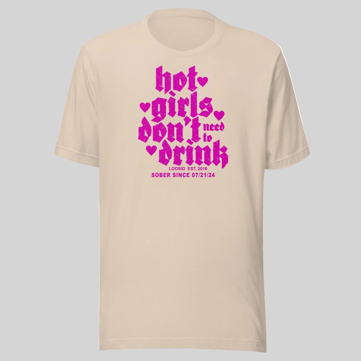 Hot Girls Don't Drink Sober T Shirt packaging detail (view 18)