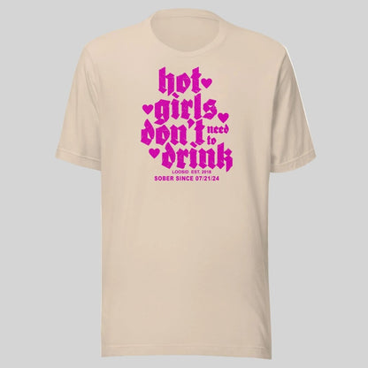 Hot Girls Don't Drink Sober T Shirt packaging detail (view 18)