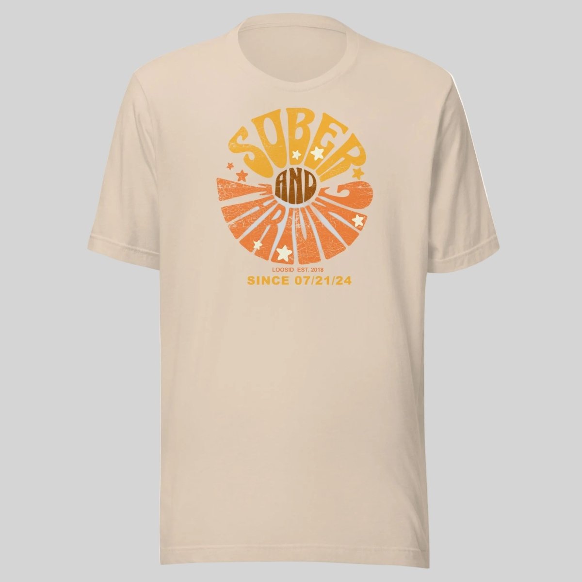 Sober and Thriving Sober T Shirt featuring the design (view 21)