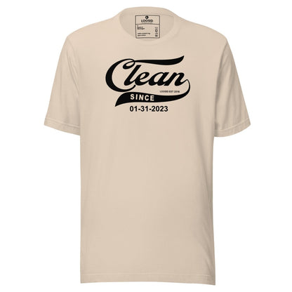 Clean Since Sober T Shirt product photo (view 10)