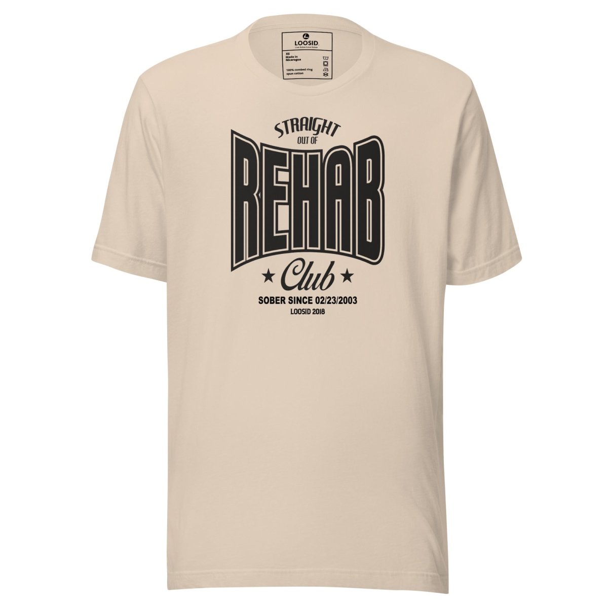 Rehab Sober T Shirt graphic detail (view 14)
