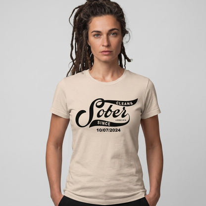 Sober Since Sober T Shirt lifestyle view (view 25)