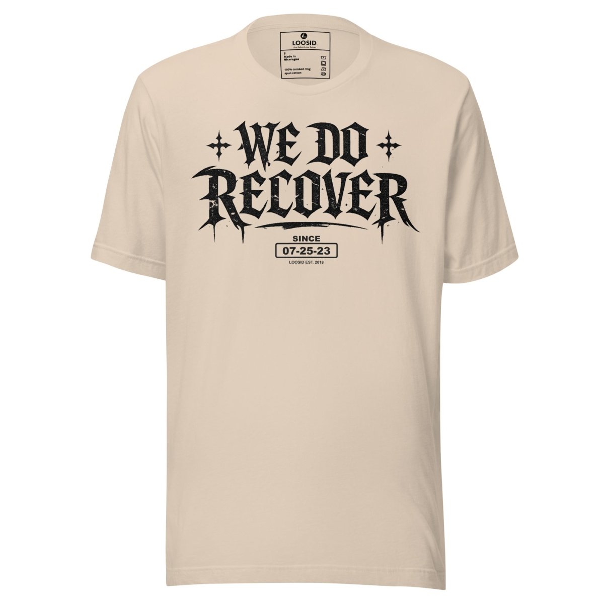 We Do Recover Sober T Shirt product photo (view 20)