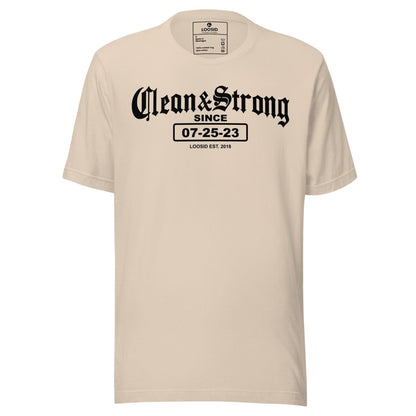 Clean & Strong Sober Sober T Shirt product photo (view 20)