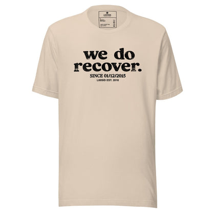 We Do Recover Women's Sober Sober T Shirt back view (view 17)