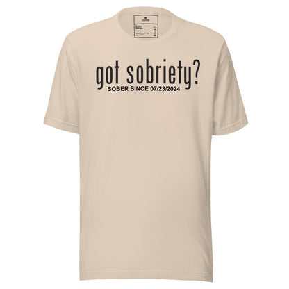 Got Sobriety Sober Since Sober T Shirt flat lay styled image (view 23)
