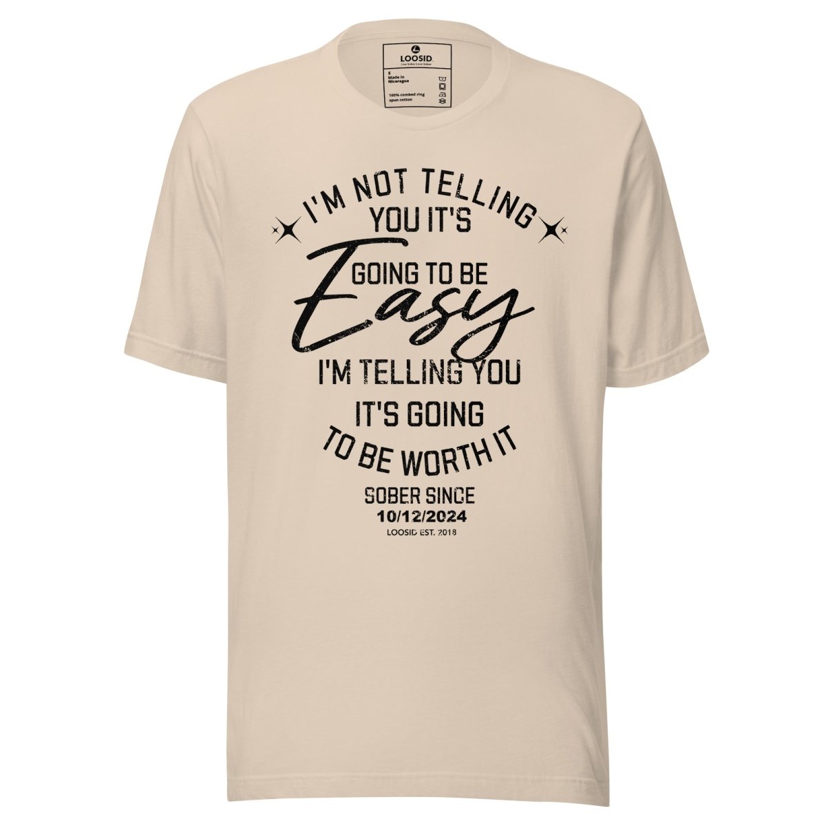 I'm Not telling Sober T Shirt lifestyle view (view 15)