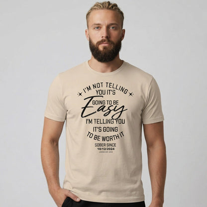 I'm Not telling Sober T Shirt back view (view 17)