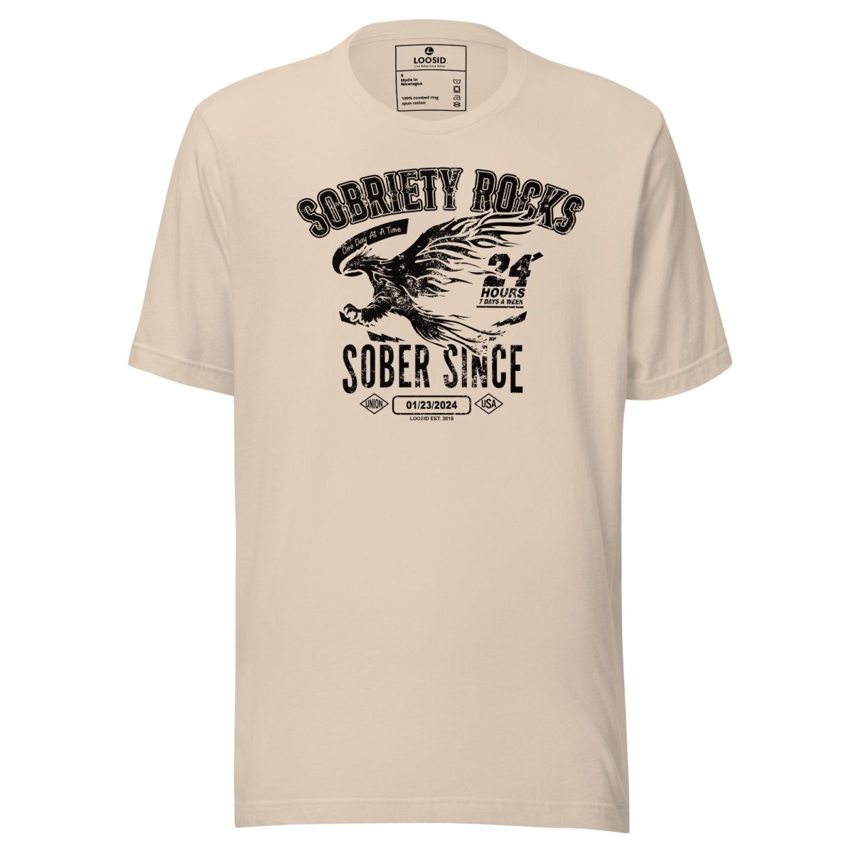 Sober Since Sober T Shirt product photo (view 20)