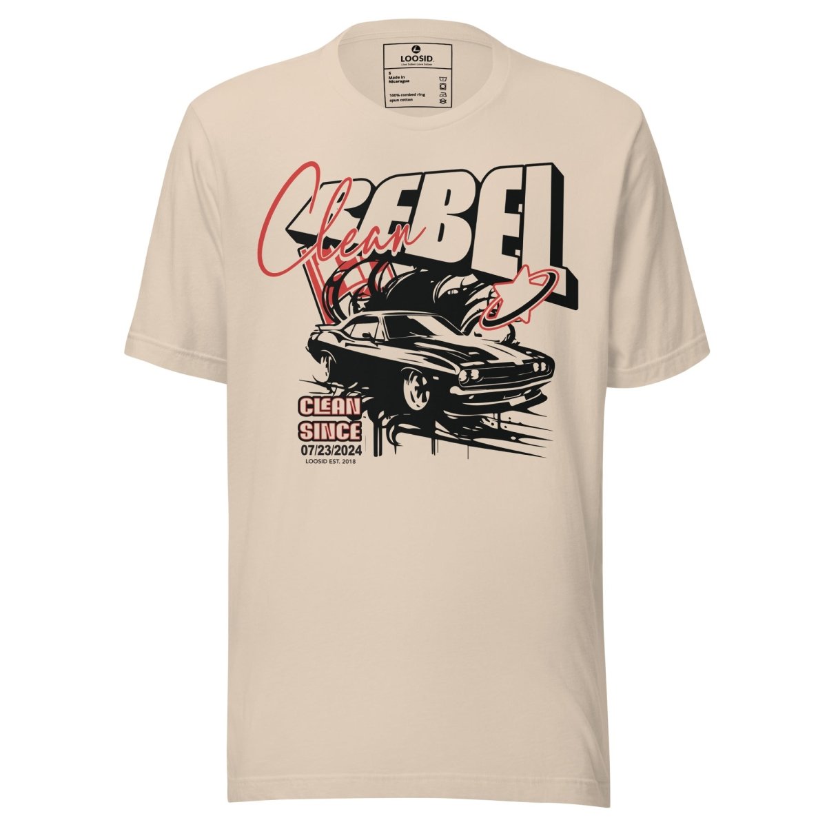 Clean Rebel Sober T Shirt packaging detail (view 8)