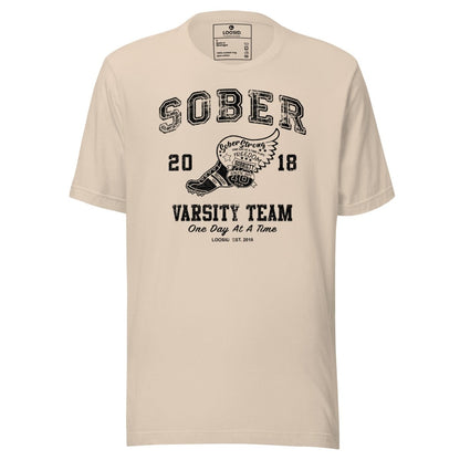 Sober Varsity Team Sober T Shirt graphic detail (view 14)