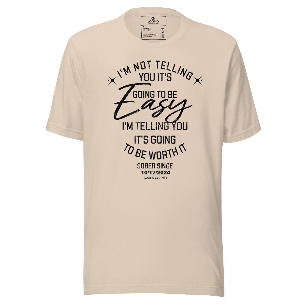 Im Not telling Sober T Shirt packaging detail (view 18)