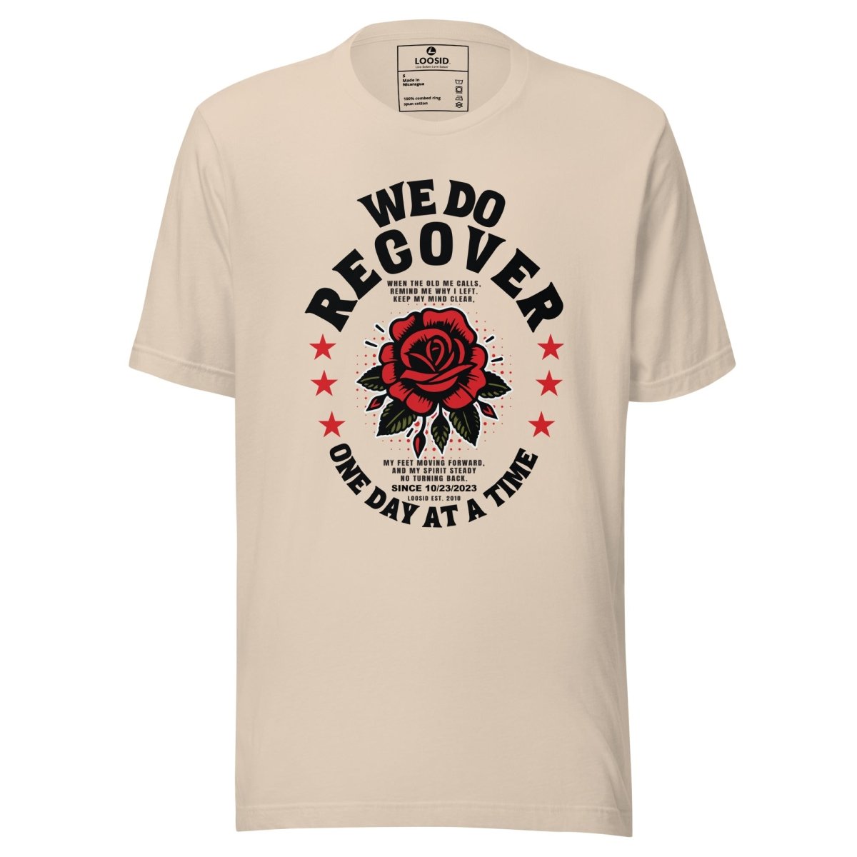 We Do Recover Sober T Shirt product photo (view 20)