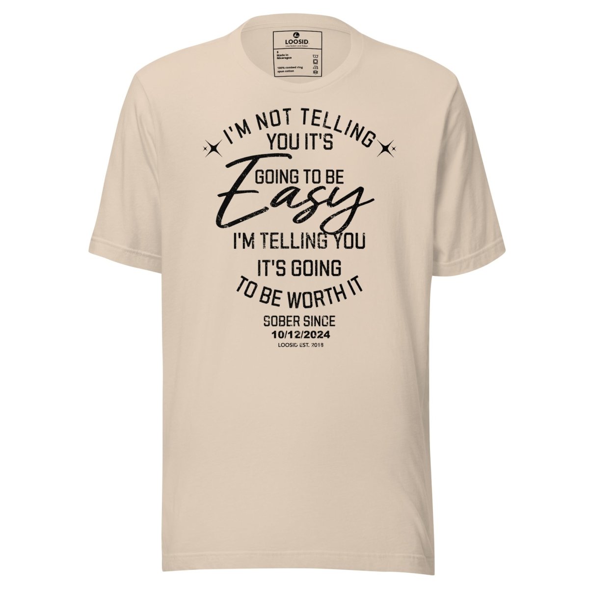 I'm Not Telling Sober T Shirt graphic detail (view 14)