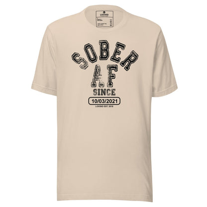 Sober AF Sober T Shirt back view (view 17)