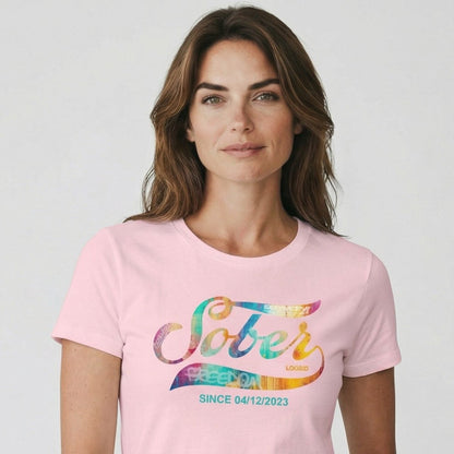 Recovery Sober Since Sober Sober T Shirt lifestyle view (view 15)