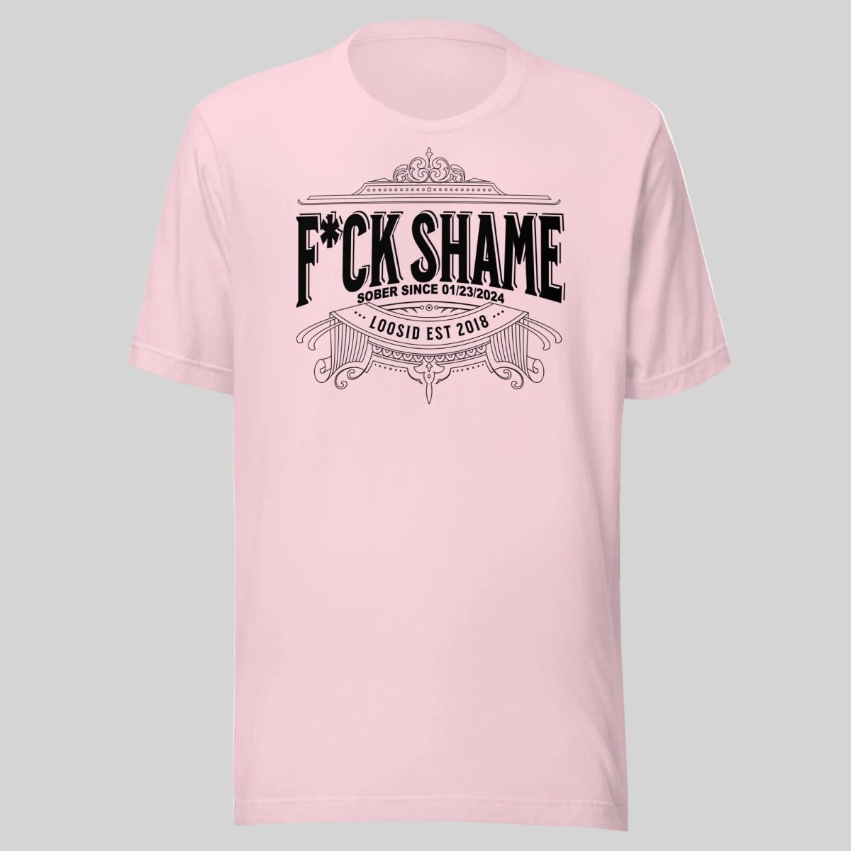 F*ck Shame Sober T Shirt packaging detail (view 18)