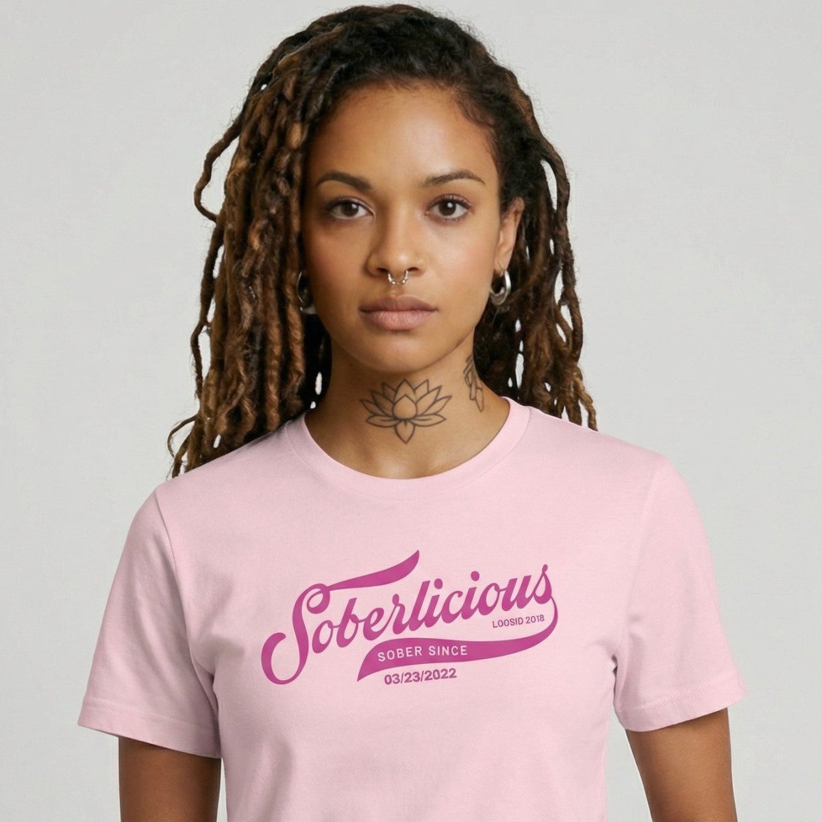 Soberlicious Sober T Shirt close-up view (view 2)