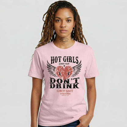 Hot Girls Sober T Shirt back view (view 17)