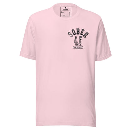 Sober AF Sober T Shirt graphic detail (view 14)