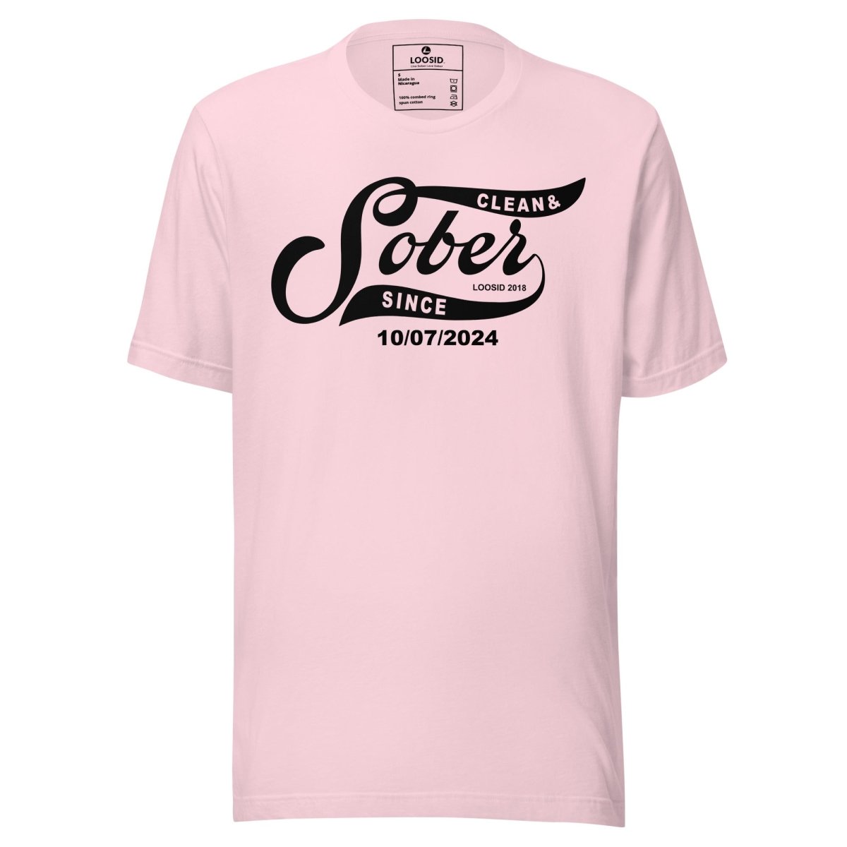 Sober Since Sober T Shirt side view (view 26)