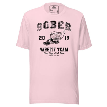 Sober Varsity Team Sober T Shirt product photo (view 20)