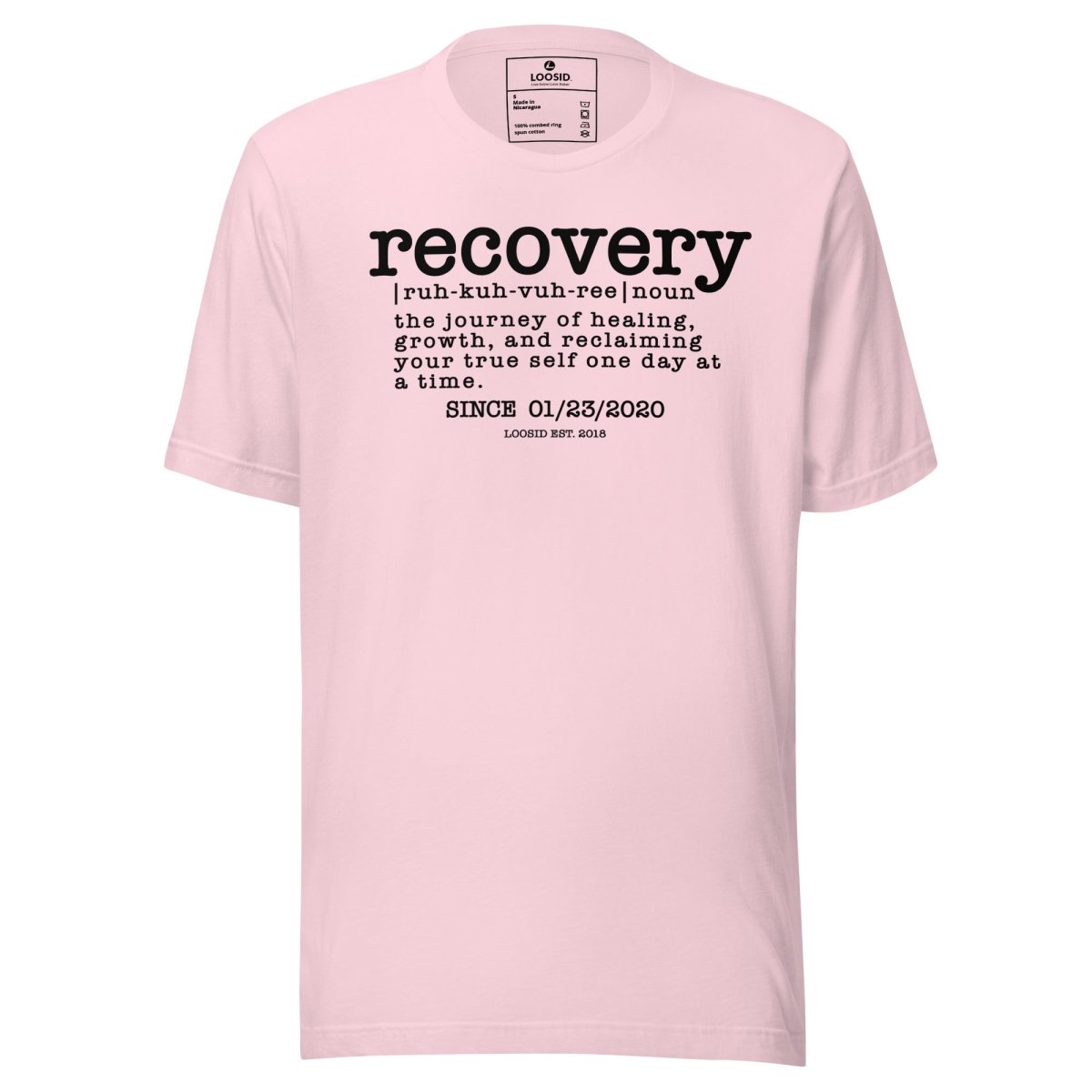 Recovery definition women Sober T Shirt back view (view 17)