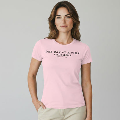 One Day at A Time Sober T Shirt side view (view 16)