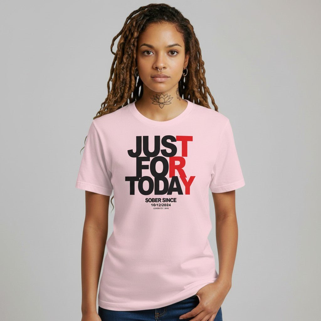 Just For today Sober T Shirt close-up view (view 22)