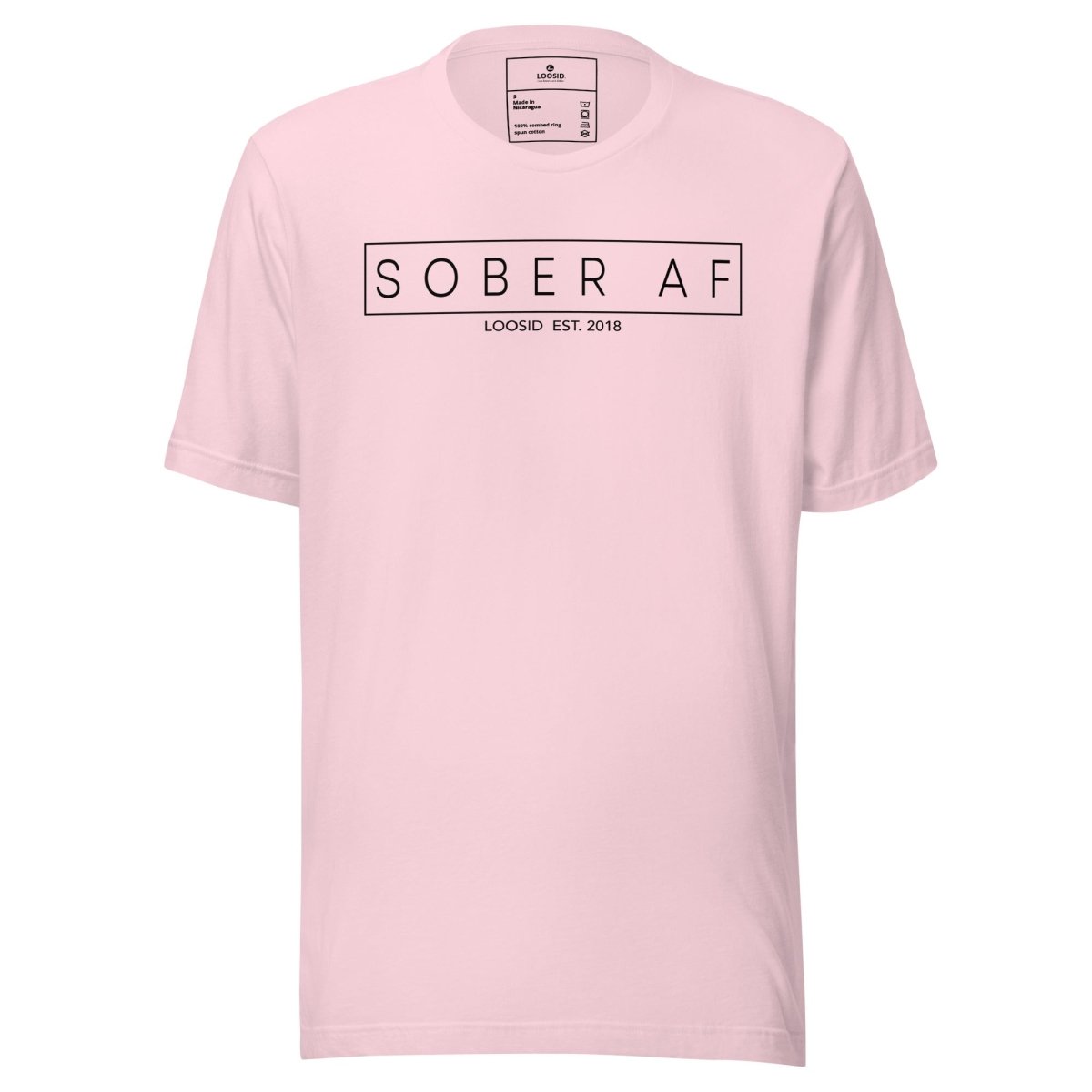 Sober AF Sober T Shirt back view (view 17)